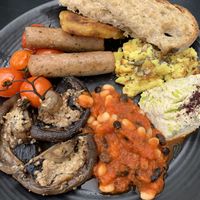 Vegan fry up at The Plant Room in Brighton