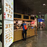 The takeaway section. Restaurant around the corner at Cohen's Smartfood in Vienna