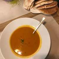 Red lentil soup  at Cohen's Smartfood in Vienna