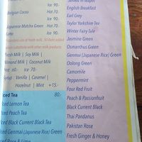 Milk options plus tea selection  at Phuketique in Phuket