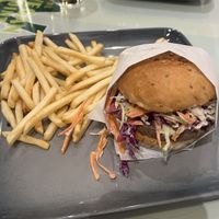 Thai burger  at TVJ Kitchen - West LA in Los Angeles