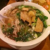 Spicy noodle soup.. good, not too spicy. at TVJ Kitchen - West LA in Los Angeles