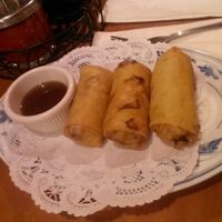 Spring roll appetizer .. could've came with more for the price. at TVJ Kitchen - West LA in Los Angeles