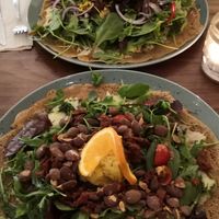 Sunshine Coast galette at Ecocafeet in Ostersund