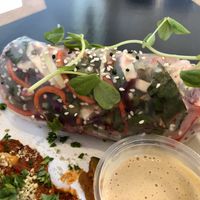 Spring roll, bursting with nutrients at The Heavenly Vegan in Las Vegas