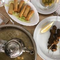 Pinchitos, aceitunas, y te! at Arabia Restaurante in La Linea De La Conception