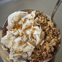 Pink Tide Smoothie Bowl at Degree 18 Juice Bar in Palmer