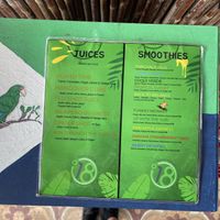 Menu, other side   at Degree 18 Juice Bar in Palmer