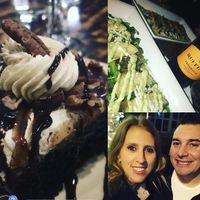 Turtle dessert, two flatbread pizzas plus BYOB bubbly  at The Green Fork & Local Roots Market in North Wales