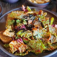 Acorn jelly with hot sauce at Dasoni in Jeju