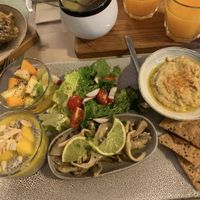 Vegan brunch menu  at Focaccia in Giro in Lisbon