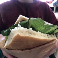 Vegan focaccia  at Focaccia in Giro in Lisbon