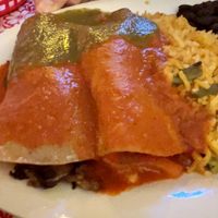 Vegan enchilada platter  at Cafe Corazon - Kinnickinnick in Milwaukee