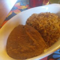 Rice and beans - they're just ok. at Cafe Corazon - Kinnickinnick in Milwaukee