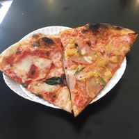 margarita and Hawaiian  at Screamer's Pizzeria - Greenpoint in Brooklyn