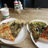 Kale seitan and pepperoni   at Screamer's Pizzeria - Greenpoint in Brooklyn