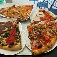 7 varieties in one shot.   at Screamer's Pizzeria - Greenpoint in Brooklyn
