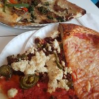 Pizza slices at Screamer's Pizzeria - Greenpoint in Brooklyn