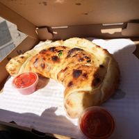 Vegan Calzone at Screamer's Pizzeria - Greenpoint in Brooklyn