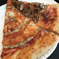 Buffalo & Sausage and Mushrooms at Screamer's Pizzeria - Greenpoint in Brooklyn