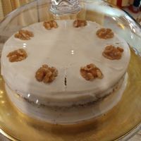vegan cake  at Xícara Tenda in Santiago De Compostela