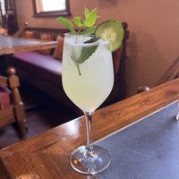 Elderflower and cucumber cooler  at Namaste Village Norwich in Norwich