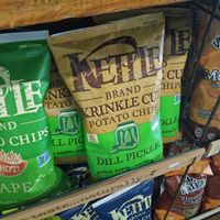 kettle chips at Glowing Plant Based Eatery in Los Angeles
