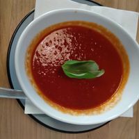 Tomato soup at Vero Bio-Pizzeria in Vienna