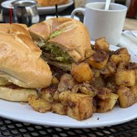 Ultimate breakfast sandwich - hearty portion!  at Iron Gate Cafe in Albany