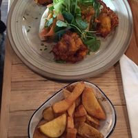 squash done three ways - delicious!  at The Crown in Hastings