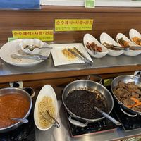Jjajangmyeon and tomato pasta, bulgogi  at Veg Green in Seoul