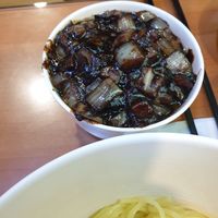 black sweet sauce to mix in noodles at Gawon - 가원 in Seoul