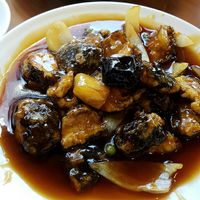 sweet and sour mushrooms 버섯탕수 at Gawon - 가원 in Seoul