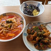 The spicy mushrooms are really good but definitely spicy! at Gawon - 가원 in Seoul