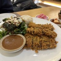 Bean protein cutlet #Veganuary at Vegenarang in Busan