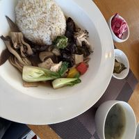Mushroom stirfry   at Vegenarang in Busan