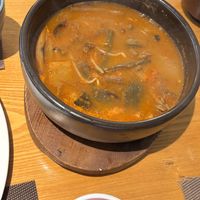 Love this spicy soup'  at Vegenarang in Busan