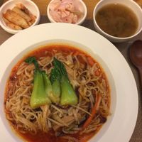 볶음쌀국수~ Spicy noodles!   at Vegenarang in Busan