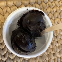 80% organic dark chocolate - intense flavor.  Just perfect!  at Gelato Lab in Siem Reap