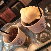 Dark chocolate and mandarin sorbet - vegan  at Gelato Lab in Siem Reap