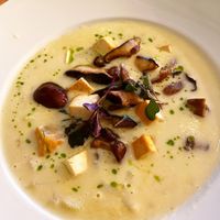 Wild Mushroom and Saffron Chowder   at Meatless District - Da Costabuurt in Amsterdam