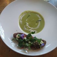 Pear and celery velouté at Meatless District - Da Costabuurt in Amsterdam