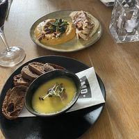 Pumpkin dip & faux gras  at Meatless District - Da Costabuurt in Amsterdam