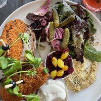 Croquette on bread  at Meatless District - Da Costabuurt in Amsterdam