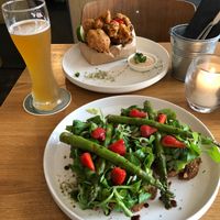 Summer Smash Sandwich and Fried Cauliflower at Meatless District - Da Costabuurt in Amsterdam