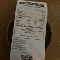 bill  at Meatless District - Da Costabuurt in Amsterdam