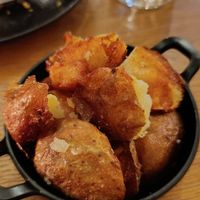 Smashed potatoes, loved these! at Meatless District - Da Costabuurt in Amsterdam