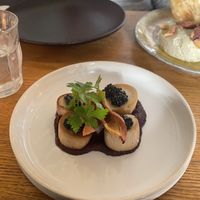 Oyster mushroom scallops   at Meatless District - Da Costabuurt in Amsterdam