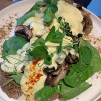 Mushroom Benadict at Meatless District - Da Costabuurt in Amsterdam