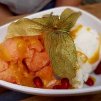 Eiscreme (Melone und Cocos) at Grunschnabel in Bautzen